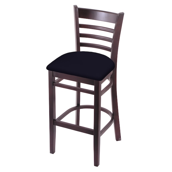 Holland Bar Stool Co 30" Bar Stool, Dark Cherry Finish, Canter Twilight Seat 314030DC002 - main